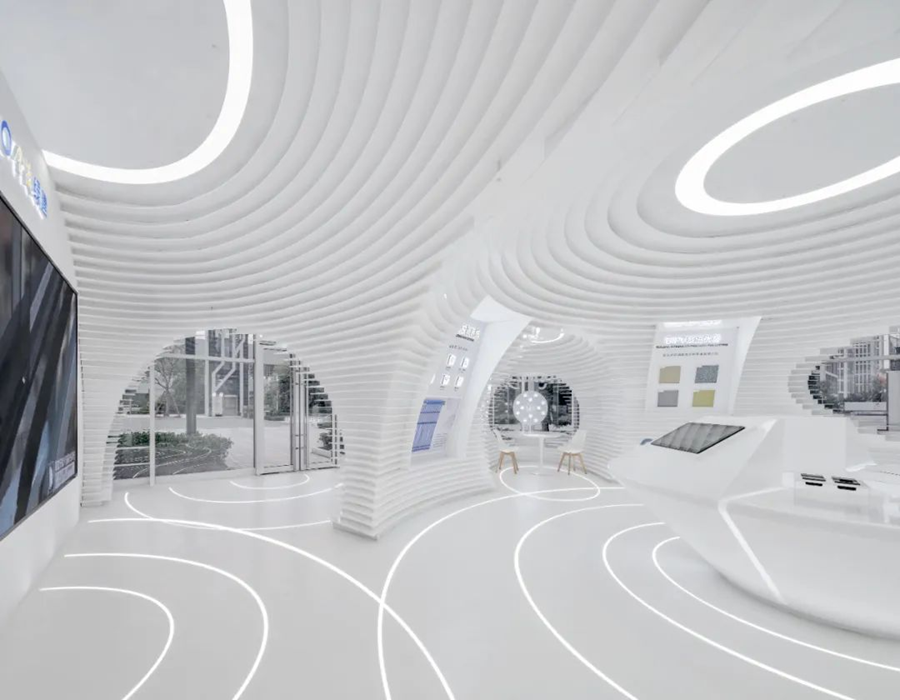 企業展廳設計主題風格-蘇州好奇數字科技