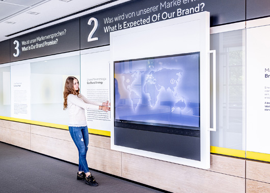 互動滑軌屏在城市規劃方面的應用場景