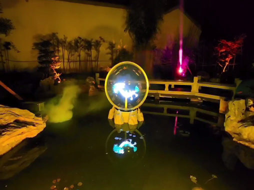 全息風(fēng)扇+激光投影