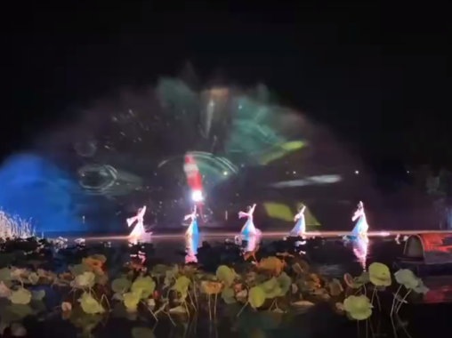 戶(hù)外夜游水霧霧幕全息投影-蘇州好奇數(shù)字科技