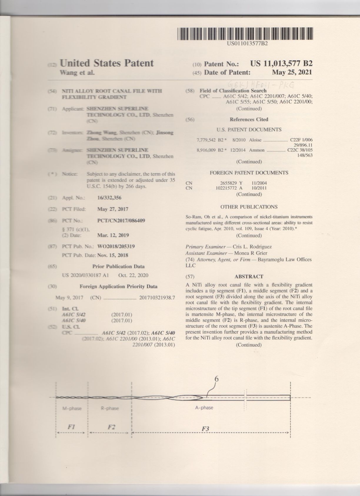 美國專利-US 11-013-577-B